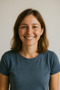 Portrait of student Lucie H., attending her Cuban Spanish class.