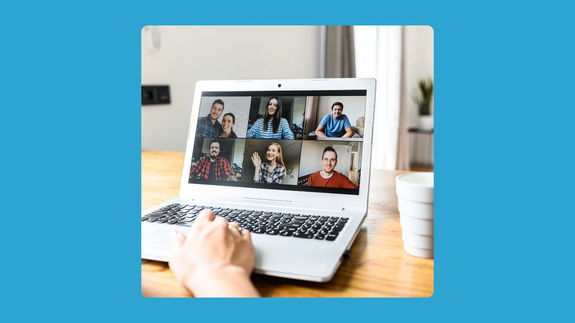 Online preparation meeting with participants before a Spanish language immersion program in Mexico.