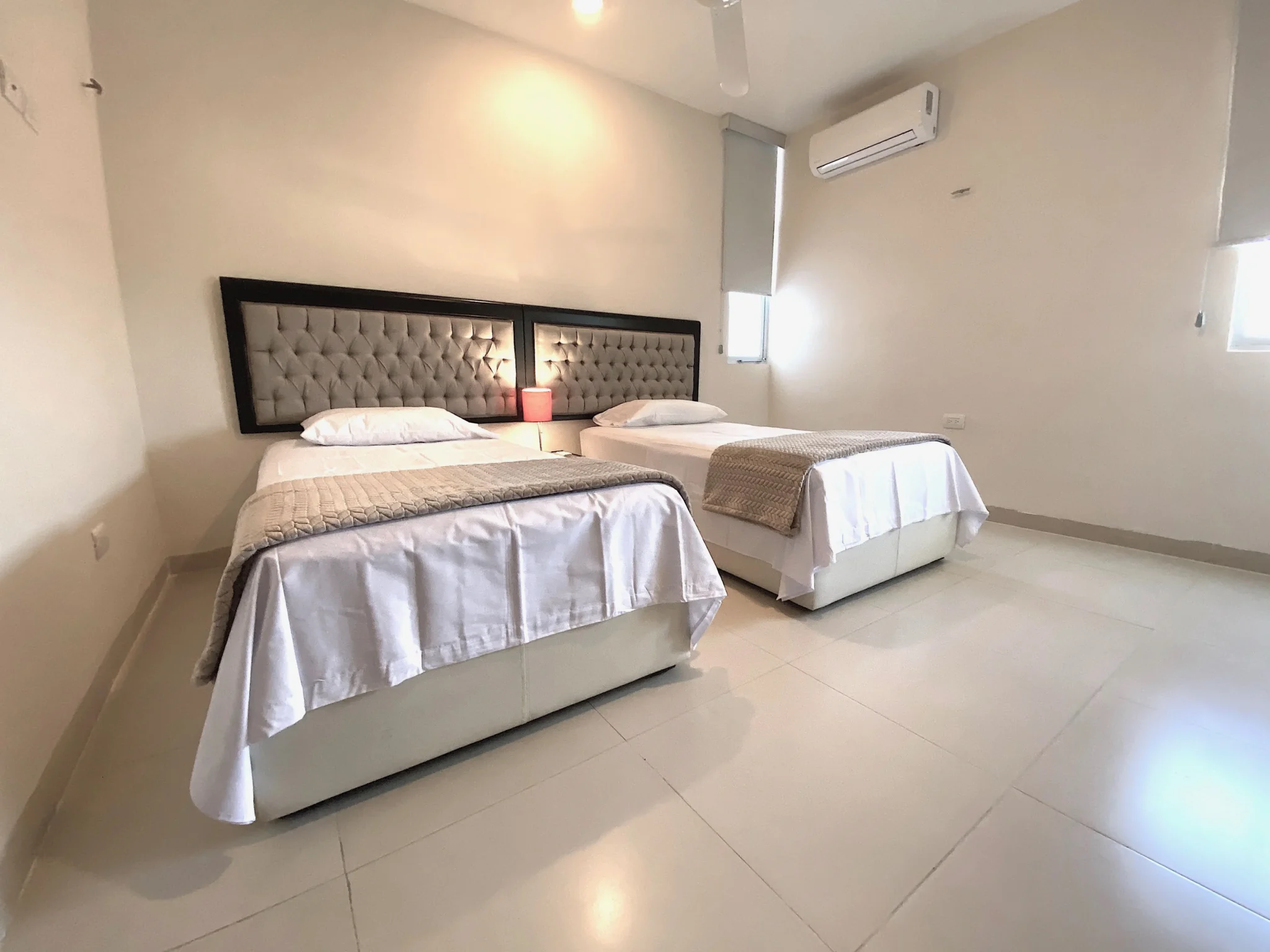 Bedroom in the condominium used by Spanish immersion participants during their stay in Progreso.